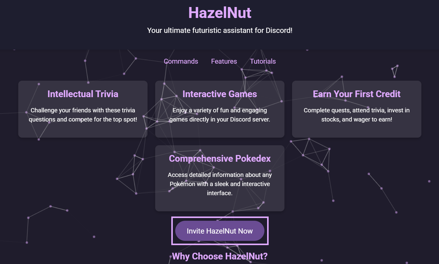 Invite HazelNut Screenshot