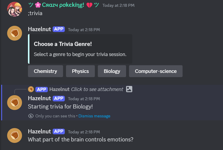 Trivia Game Screenshot 1